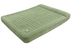 Bar Coil Top  Side Flocked Air Bed with built in pillow