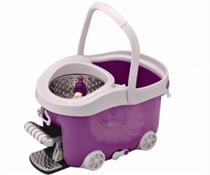 Image de Aluminum pedal spin mop bucket