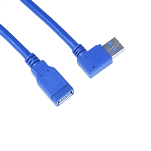 Show details for USB3.0 Cable 90 degree A male to female Picture of USB3.0 Cable 90 degree A male to female