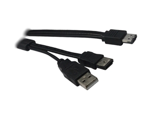 Show details for eSATAp (Power over eSATA) to eSATA +USB 5V cable Picture of eSATAp (Power over eSATA) to eSATA +USB 5V cable