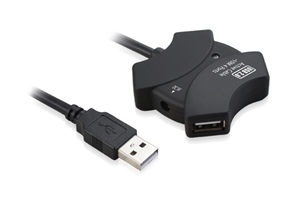 Show details for USB 2.0 active extension 4 port Hub 10m Picture of USB 2.0 active extension 4 port Hub 10m
