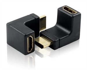 Show details for HDMI AM to AF Right Angle adapter Picture of HDMI AM to AF Right Angle adapter