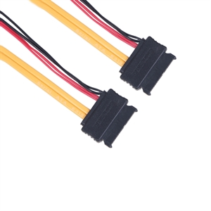 Show details for SATA 7+6P female to female cable Picture of SATA 7+6P female to female cable