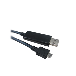 Visible light data and charging cable with LED Visible light data and charging cable with LED