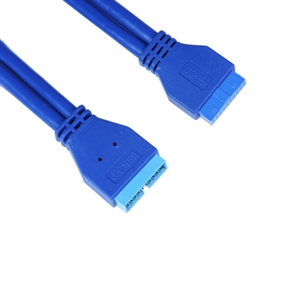 Show details for USB3.0 main board 20pin male to female cable Picture of USB3.0 main board 20pin male to female cable
