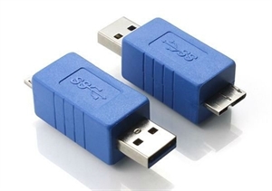 Показать информацию о USB 3.0 A Male to Micro B Male Adapter Изображение USB 3.0 A Male to Micro B Male Adapter