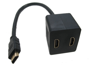 Show details for HDMI male to female splitter cable Picture of HDMI male to female splitter cable