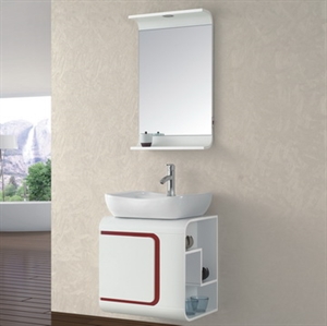 Fashion modern hanging wood bathroom vanity FS003