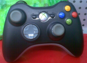 xbox360 black wirelsss controller の画像