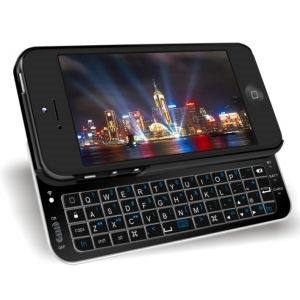 Show details for iPhone 5 Bluetooth Keyboard Slider Case Picture of iPhone 5 Bluetooth Keyboard Slider Case