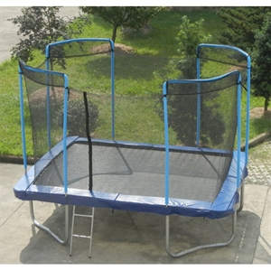 rectangle trampoline with net の画像