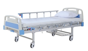 Show details for One Crank Manual Hospital Semi Fowler Beds With 2-Part Bedboard Picture of One Crank Manual Hospital Semi Fowler Beds With 2-Part Bedboard