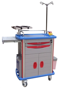 Picture of With 1 Storage Box   Oxygen Tank Holder Abs Emergency Medical Trolleys