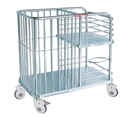 Изображение Easy Clean Stainless Steel Frame Medical Trolley Linen For Hospital
