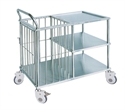 Изображение 3layers Movable Linen Stainless Steel Medical Trolleys / Equipment
