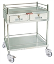 Изображение Stainless Steel Medical Instrument Trolley With Two Layers And Drawer