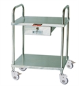 Изображение 2 Layers 304 Stainless Steel Medical Instrument Trolley With One Drawer