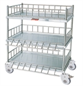 Изображение 3 Layers With Side Rails Stainless Steel Medical Trolley For Hospital