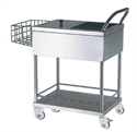Изображение Two Layers Stainless Steel Medical Hospital Trolleys With One Stainless Basket
