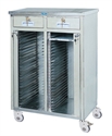 Изображение Patient Record Stainless Steel Medical Trolley With Double Rows   48 Layers