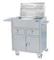 Изображение Hospital 304 Stainless Steel Medical Trolley / Cart For Emergency Treatment