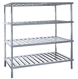 Picture of Easy Clean Stainless Steel Medical Goods Rack For Hospital Office / Room