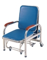 Picture of 4pcs Wheels Folding Hospital Furniture Chairs With Stainless Steel Frame