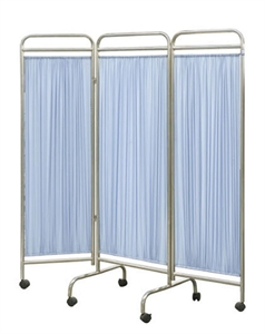 Image de Patient Bed Side Screen 3 Folding Medical Hospital Furniture Ward Equipment