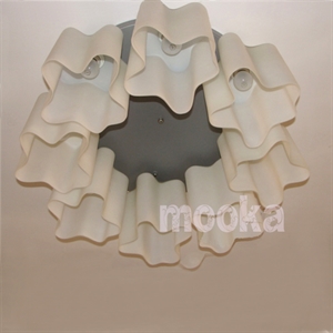 Picture of Artemide Logico Quadruple Nest ceniling Lamp  (8 Glass Chimney)