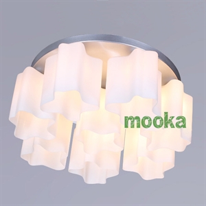 Image de Artemide Logico Quadruple Nest ceniling Lamp  (7+1 Glass Chimney)