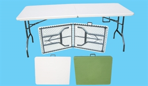 6ft fold in half table の画像