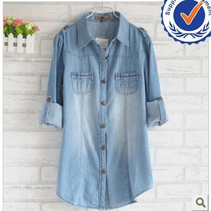 Image de 2013 new arrival fashion design jeans lady blouses LW006