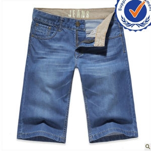 2013 new arrival fashion design cotton men jeans shorts welcome OEM and ODM MS009 の画像