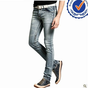 Изображение 2013 new arrival fashion design cotton men skinny jeans welcome OEM and ODM MJ016