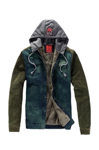 Show details for Fashion Style Jean Jacket With Hoodie For Men Picture of Fashion Style Jean Jacket With Hoodie For Men