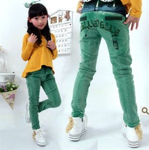 Show details for child colour jeans trousers CT004 Picture of child colour jeans trousers CT004