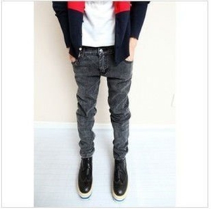 Show details for gray colour men boo tcut jeans MB007 Picture of gray colour men boo tcut jeans MB007