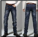 Изображение 2012 new design fashinable straight men jean pants with perfect wash, can be customized ms-003