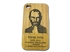 Picture of Original Green 100% Natural Bamboo Case Steve Jobs for iPhone 4S protective cases