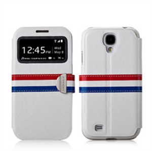 Image de Luxury France Style S View Leather Stand Cover Case For Galaxy S4 I9500