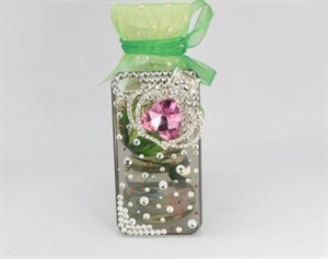 Image de Clear Heart Diamond Apple Bling Bling iPhone 4 4s Protective Cases Phone Accessories