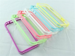 Picture of Clear Middle Border Slim TPU Silicone Apple iPhone4 4 Bumper Covers