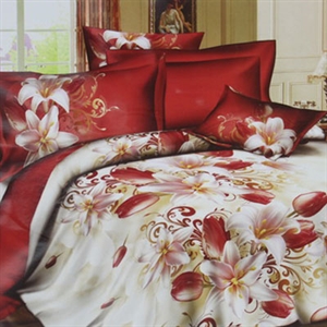 Agrandir l'image de 4pc 100%cotton bedding set Image de 4pc 100%cotton bedding set