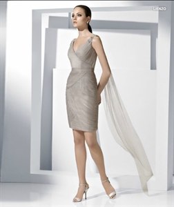 Image de LE20 2012 Hot Sale Custom Made V-neck Mini Tulle Mother DressLE20