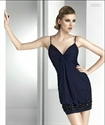 LE48 2012 Hot Sale Custom Made Attractive Sexy Spaghetti Straps Beaded Mini Party DressLE48 の画像