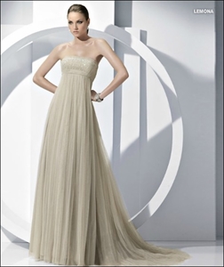 LE38 2012 Hot Sale Custom Made Empire Sleeveless Beaded Tulle Mother DressLE38