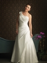 W263 2012 hot sale custom made plus size pleated one shoulder Wedding DressW263 の画像
