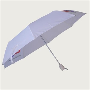 Picture of white color auto openclose folding umbrella