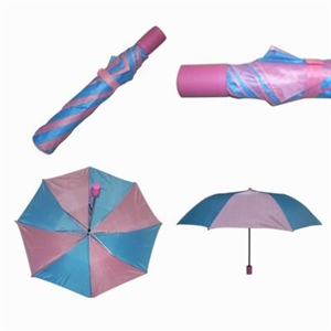 colorful 2 folding auto open golf umbrell の画像