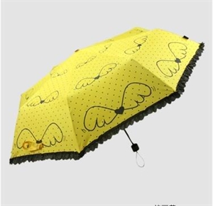 Show details for Princess lace folding umbrella shade sun umbrellas Picture of Princess lace folding umbrella shade sun umbrellas